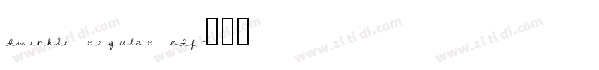 Twinkle Regular otf字体转换